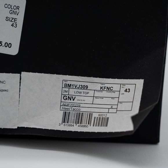 size 43 10 US Balmain Unicorn White Blue Sneakers Neoprene - Picture 14 of 14